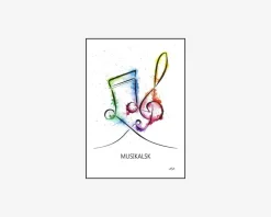 Clearance Daells Bolighus A5 Kort Musikalsk Malet