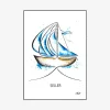 Discount Daells Bolighus A3 Plakat Sejler Malet