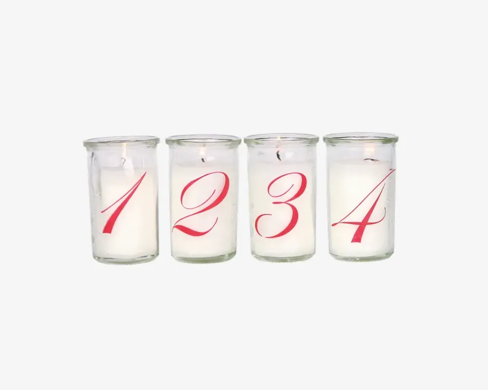 Outlet Daells Bolighus Adventslys Hvid H.10 cm