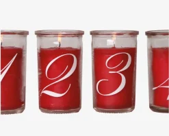 Online Daells Bolighus Adventslys Rød H.10 cm