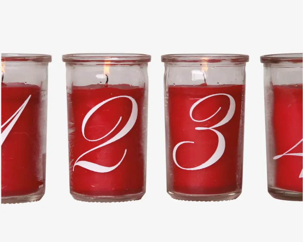 Online Daells Bolighus Adventslys Rød H.10 cm