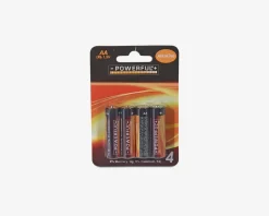 Clearance Daells Bolighus Alkaline Batteri AA 4 Stk.