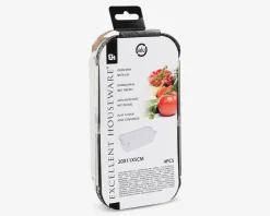 Outlet Daells Bolighus Alubakke Med Låg 20x11x5 cm 4 Stk.