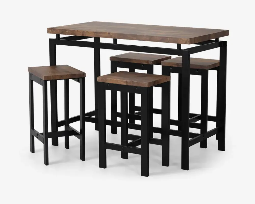 Outlet Daells Bolighus Barsæt bord + 4 barskamler