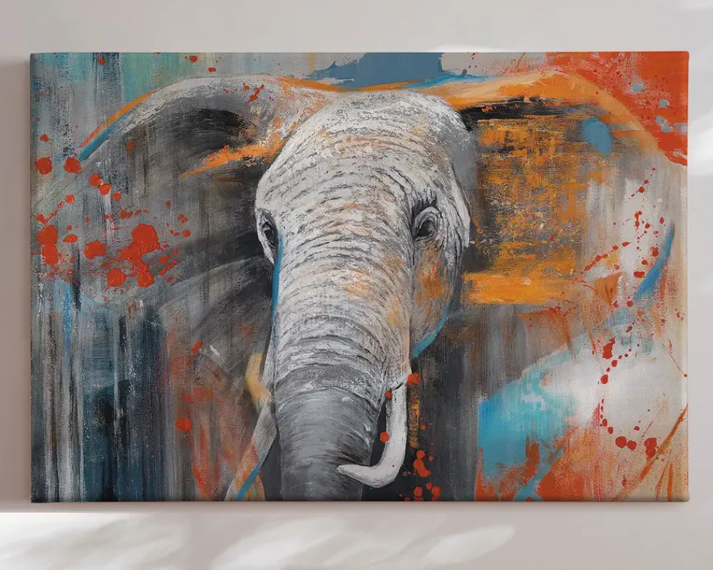 Best Daells Bolighus Billede Grunge elephant 80x120 cm