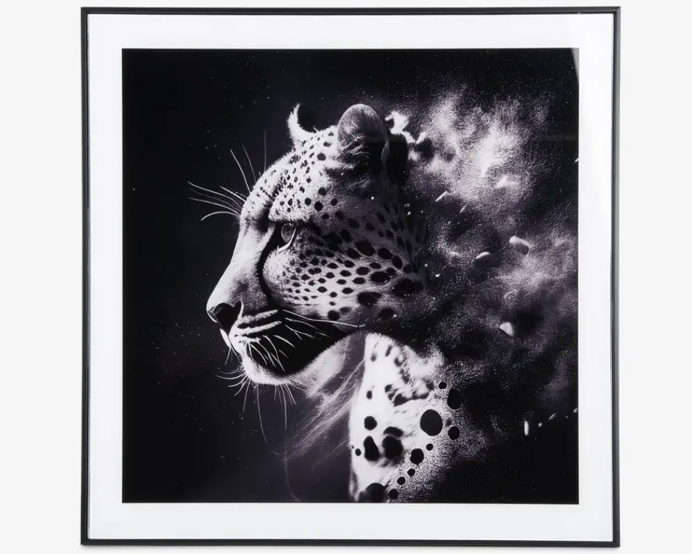 Discount Daells Bolighus Billede leopard i ramme 50x50 cm