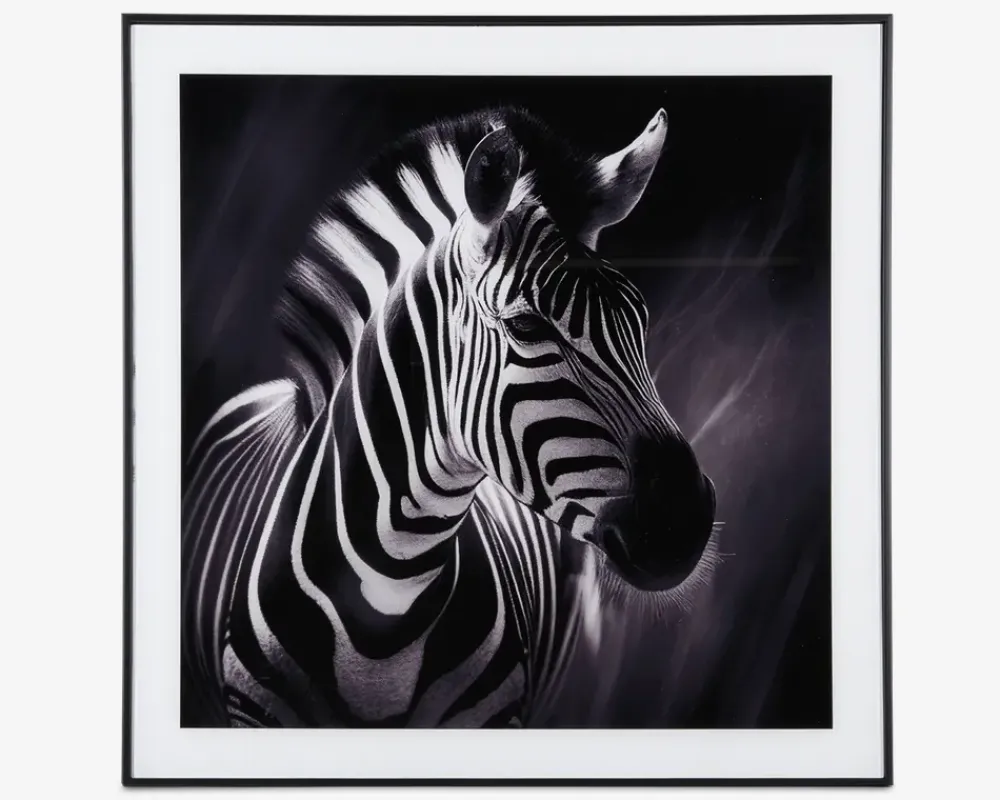 Daells Bolighus Billede zebra i ramme 50x50 cm