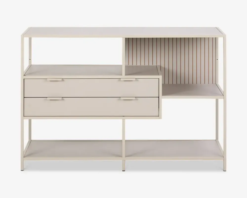 Hot Daells Bolighus Bogreol Seaford grå m/skuffer