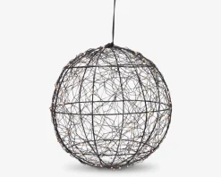 Discount Daells Bolighus Bold med LED sort metal Ø.25 cm