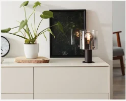 Hot Daells Bolighus Bordlampe Beth Brun/Røgfarvet