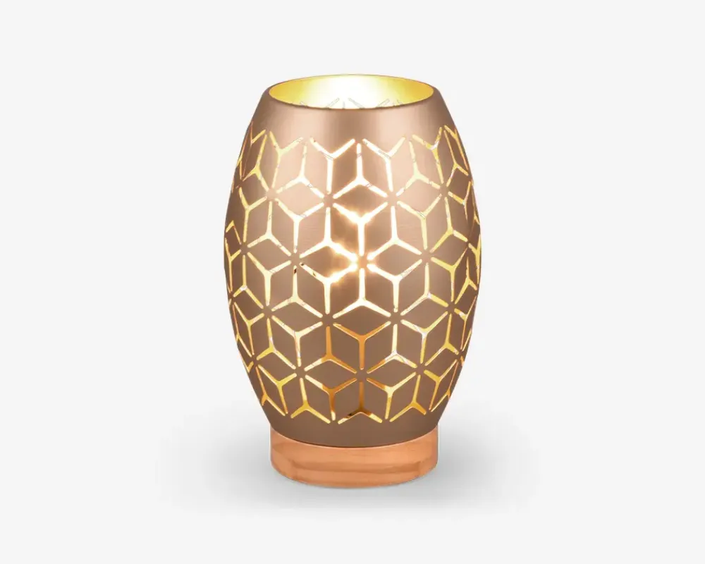 Discount Daells Bolighus Bordlampe Bidar Coffee H.21,5 cm Brun