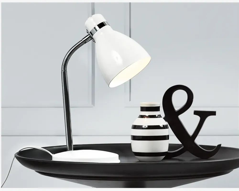 Online Daells Bolighus Bordlampe Cyclone H.33 cm Hvid