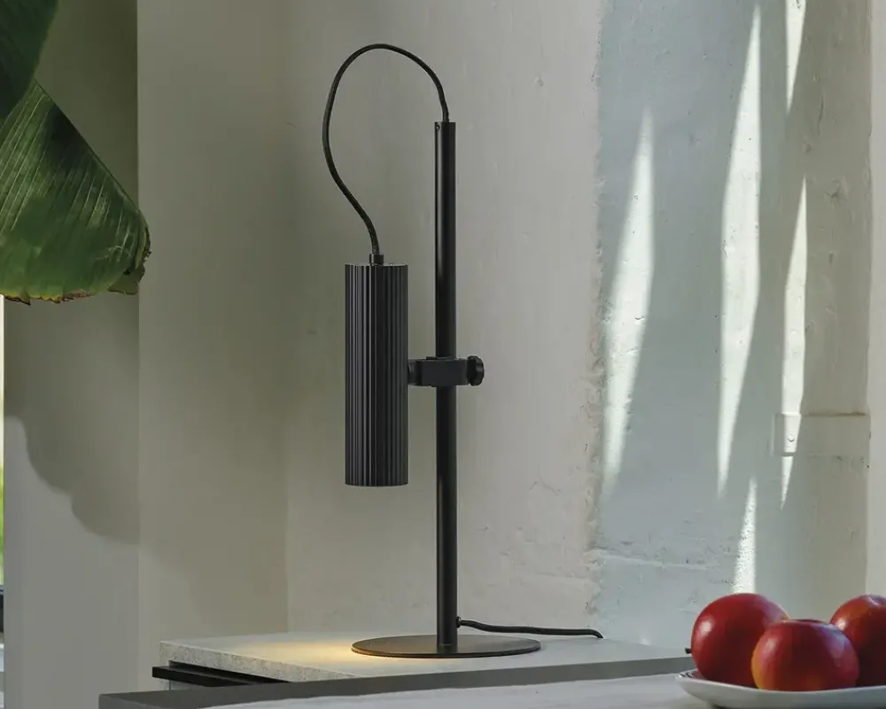 Clearance Daells Bolighus Bordlampe Drums sort H.49 cm