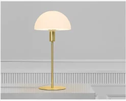 Clearance Daells Bolighus Bordlampe Ellen Opal/ H.41,5 cm Messing