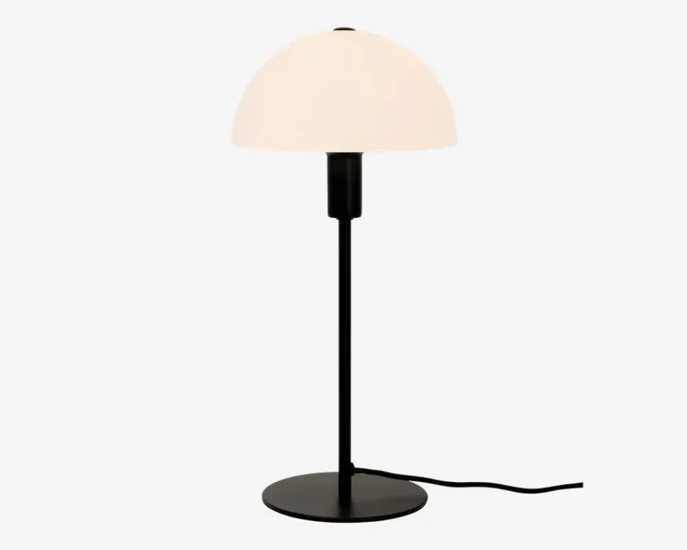 Outlet Daells Bolighus Bordlampe Ellen Opal/ H.41,5 cm Sort