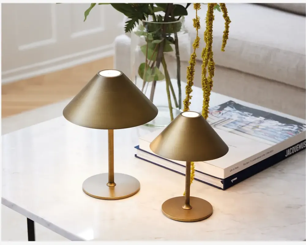 Clearance Daells Bolighus Bordlampe Hygge antik H. 25 cm Messing