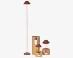 Daells Bolighus Bordlampe Hygge brun H. 25 cm Rød