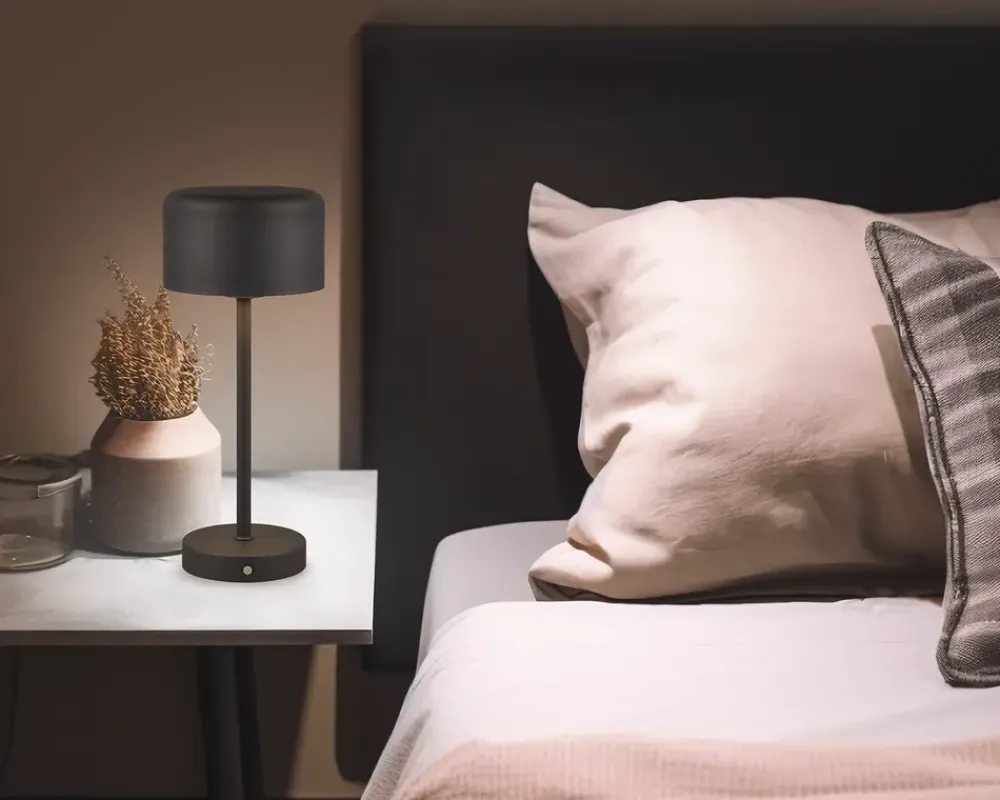 Clearance Daells Bolighus Bordlampe Jeff mat H.30 cm Sort