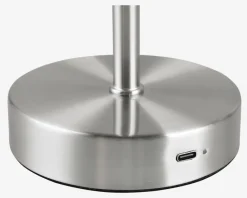 Best Daells Bolighus Bordlampe Jeff nikkel H.30 cm Sølv