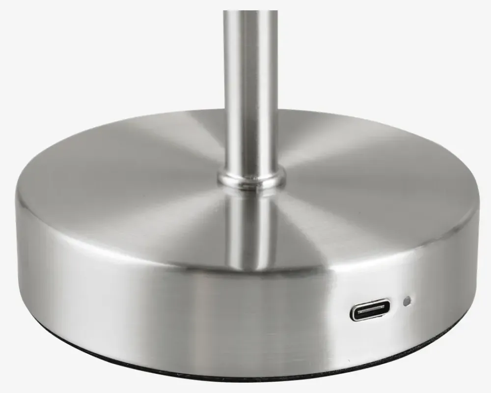 Best Daells Bolighus Bordlampe Jeff nikkel H.30 cm Sølv