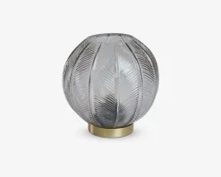 Outlet Daells Bolighus Bordlampe LED Glas Grå Ø.15 cm