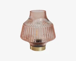 Discount Daells Bolighus Bordlampe LED Glas Rose 10x15 cm
