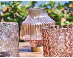 Discount Daells Bolighus Bordlampe LED Glas Rose 10x15 cm