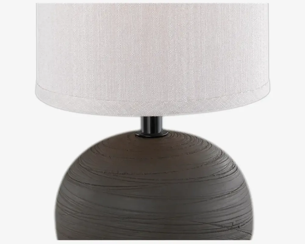 New Daells Bolighus Bordlampe Luci H.23 cm Brun, Hvid