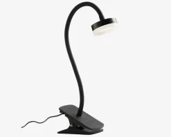 Clearance Daells Bolighus Bordlampe Med Klemme Tulip Sort H.30,5 cm