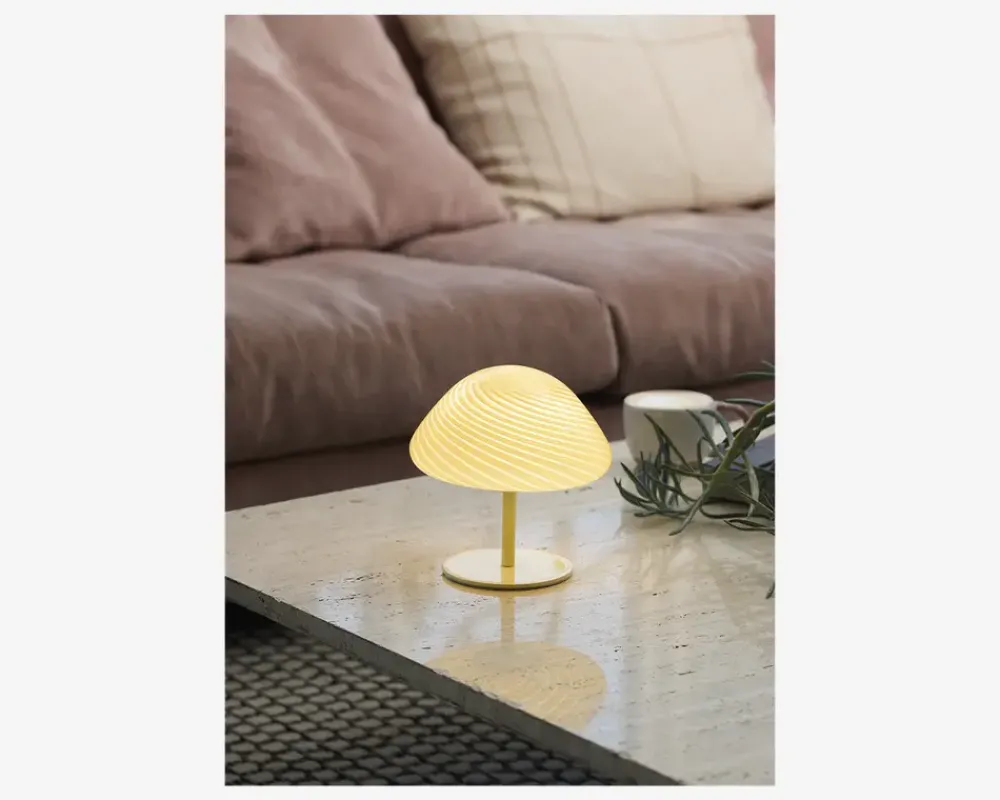 New Daells Bolighus Bordlampe Mini Mus H.17 cm Creme