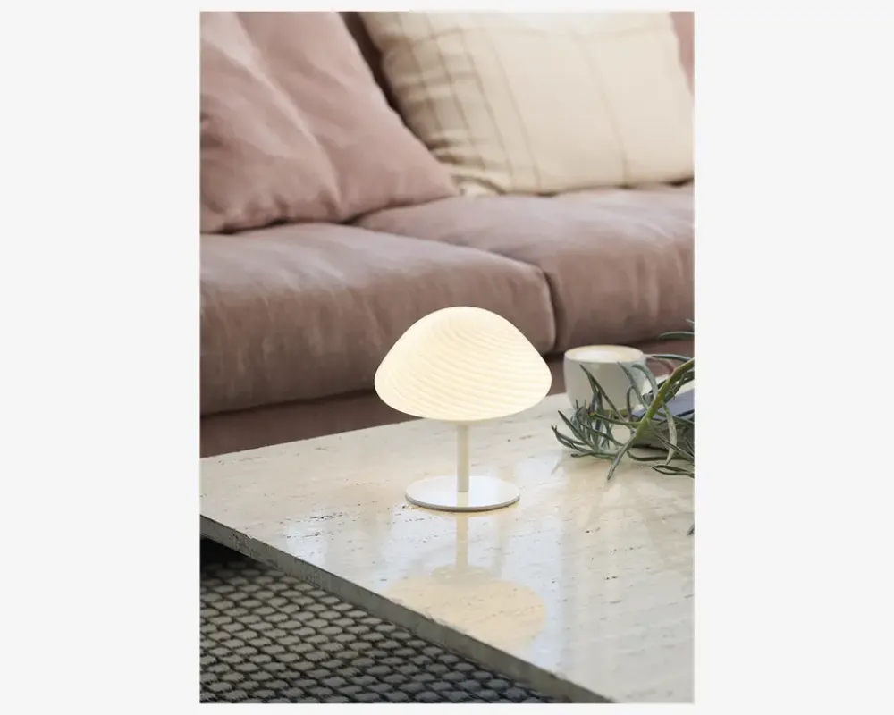 Clearance Daells Bolighus Bordlampe Mini Mus opal H.17 cm Beige
