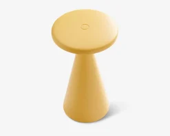 New Daells Bolighus Bordlampe Nyhavn støvet H.21,5 cm Gul