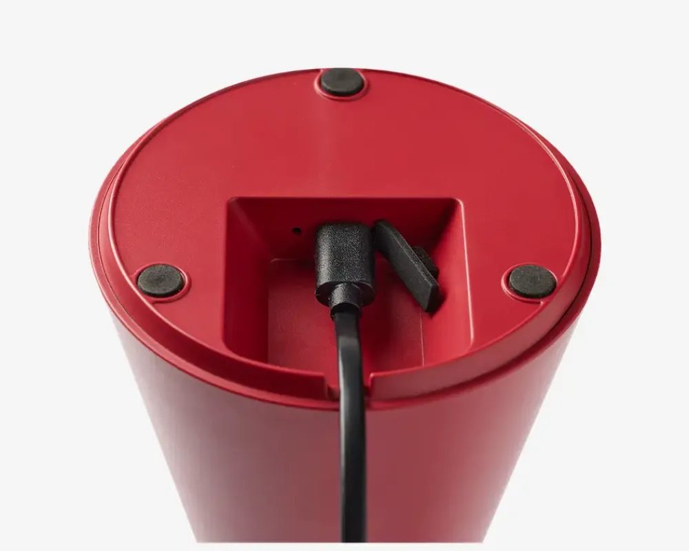 New Daells Bolighus Bordlampe Nyhavn vin H.21,5 cm Rød