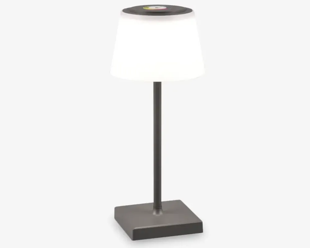 Sale Daells Bolighus Bordlampe Sanchez antracit H.30 cm Grå