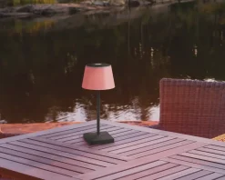 Sale Daells Bolighus Bordlampe Sanchez antracit H.30 cm Grå