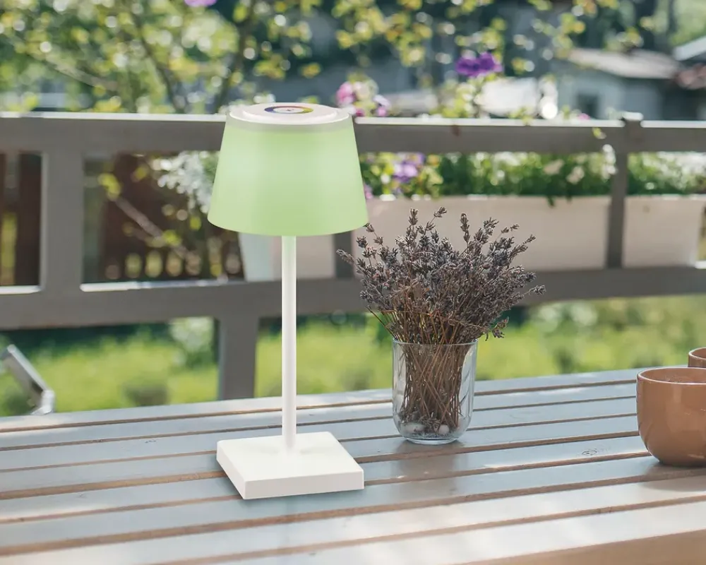 Best Daells Bolighus Bordlampe Sanchez mat H.30 cm Hvid