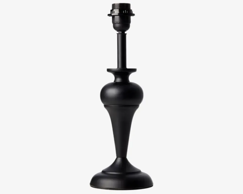 Best Daells Bolighus Bordlampe Silke Sort H.37cm