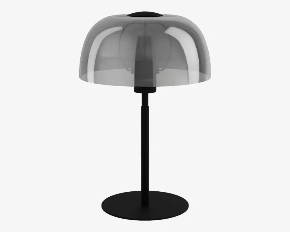 New Daells Bolighus Bordlampe Solo 2 Sort/Grå H.41,5 cm Sort, Grå