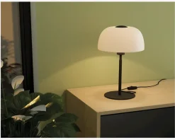 Clearance Daells Bolighus Bordlampe Solo 2 Sort/Hvid H.41,5 cm Sort, Hvid