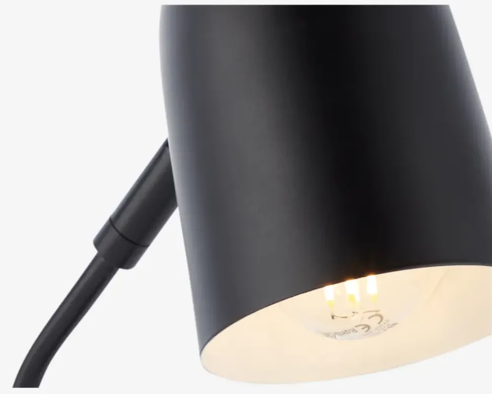 Best Daells Bolighus Bordlampe Tong Sort H.38,5cm