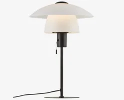 Clearance Daells Bolighus Bordlampe Verona Opal Hvid