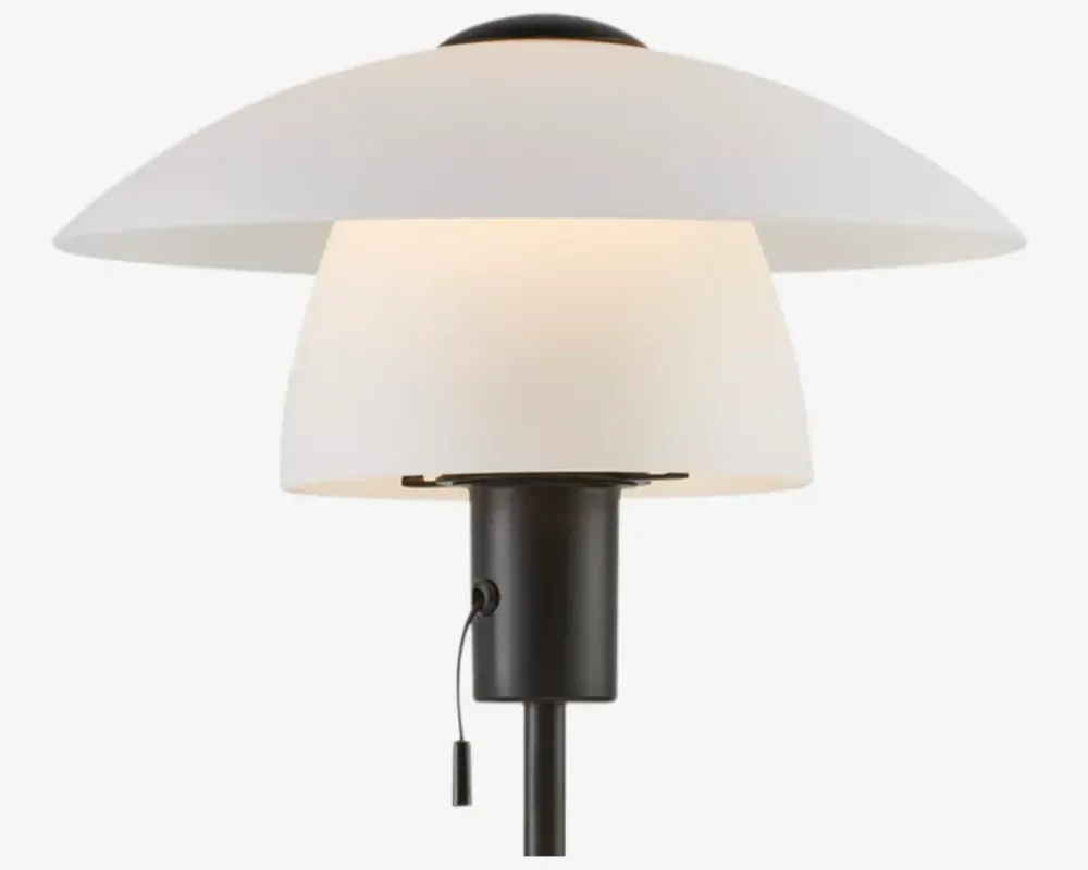 Clearance Daells Bolighus Bordlampe Verona Opal Hvid