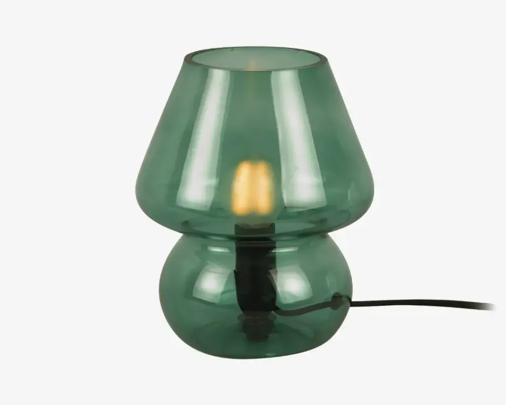 New Daells Bolighus Bordlampe Vintage Grøn H.18 cm