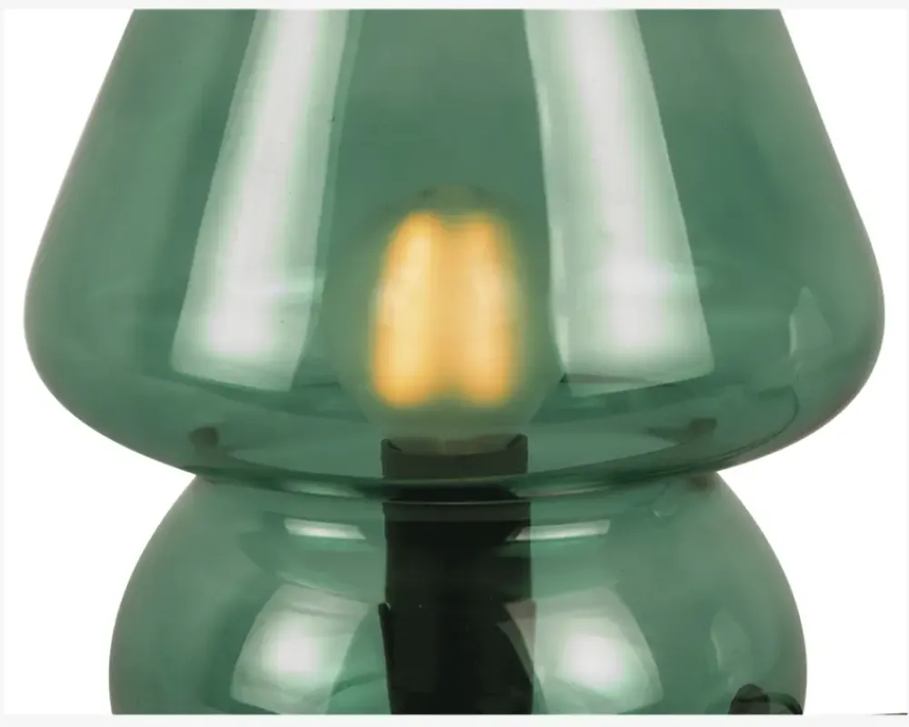 New Daells Bolighus Bordlampe Vintage Grøn H.18 cm