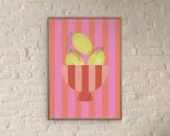 Outlet Daells Bolighus Bowl of lemons pink 30x40 cm