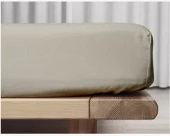 Clearance Daells Bolighus Boxlagen Percale 90x200 cm Sand