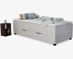 Best Daells Bolighus Boxmadras med magasin 90 x 200 cm beige