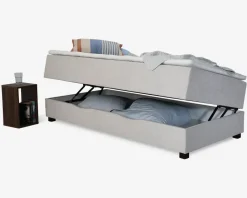 Best Daells Bolighus Boxmadras med magasin 90 x 200 cm beige