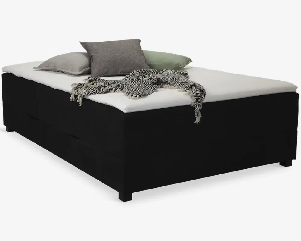 Discount Daells Bolighus Boxmadras med magasin 140 x 200 cm sort