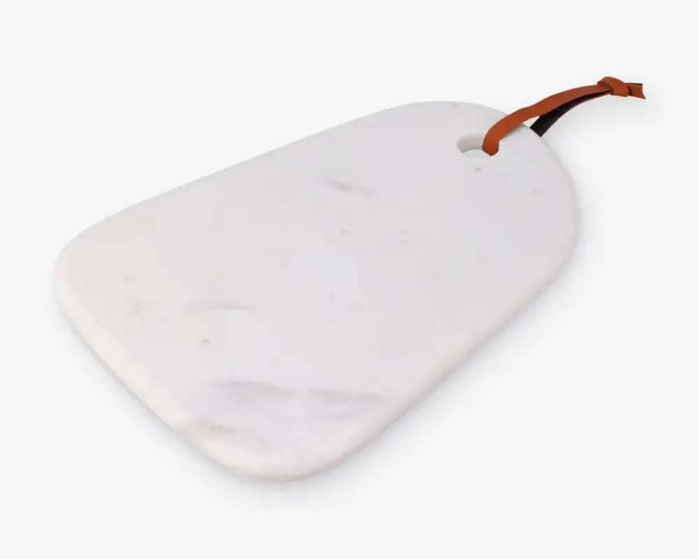 Clearance Daells Bolighus Bræt marmor hvid m. rem 30 cm